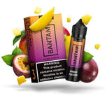 BANTAM | MANGO PASSION 60ML eLiquid with packaging and background