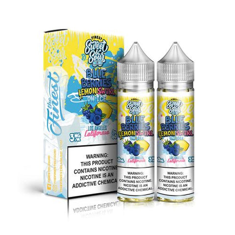 Blue Berries Lemon Swirl On Ice by Finest Sweet & Sour 120ML with packaging