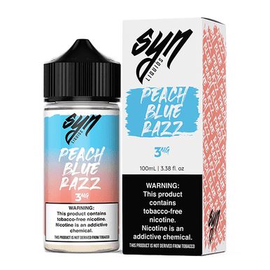 Peach Blue Razz by Syn Liquids 100mL Series with Packaging