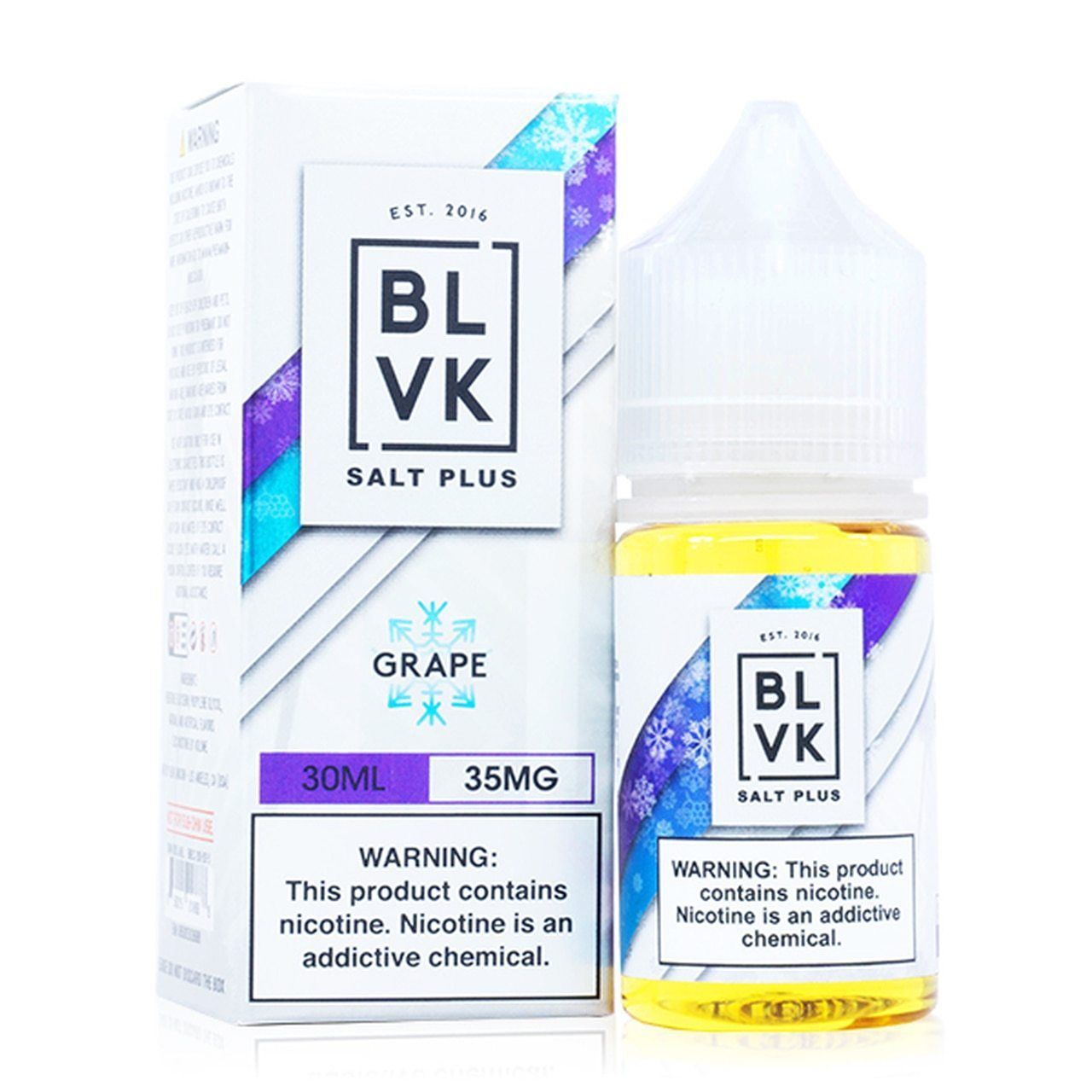 Purple Grape Ice by BLVK TFN Salt Plus 30mL with packaging