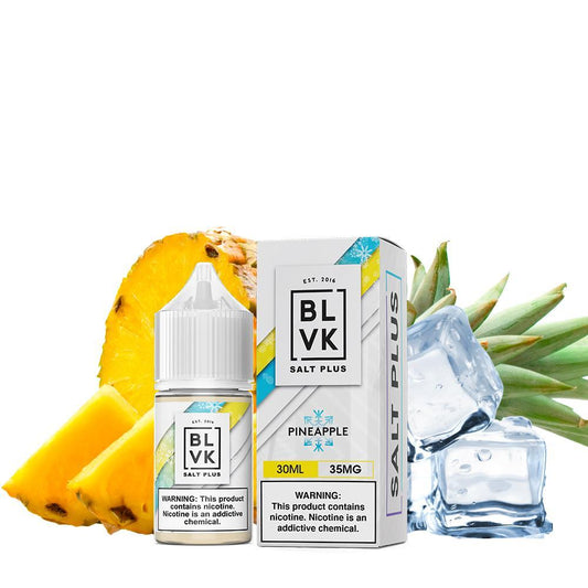 Pineapple Whip Ice by BLVK TFN Salt Plus 30mL with Packaging and Background