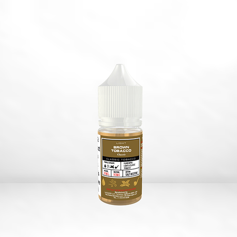 Light Classic Brown Tobacco by Glas BSX Salts TFN 30mL bottle