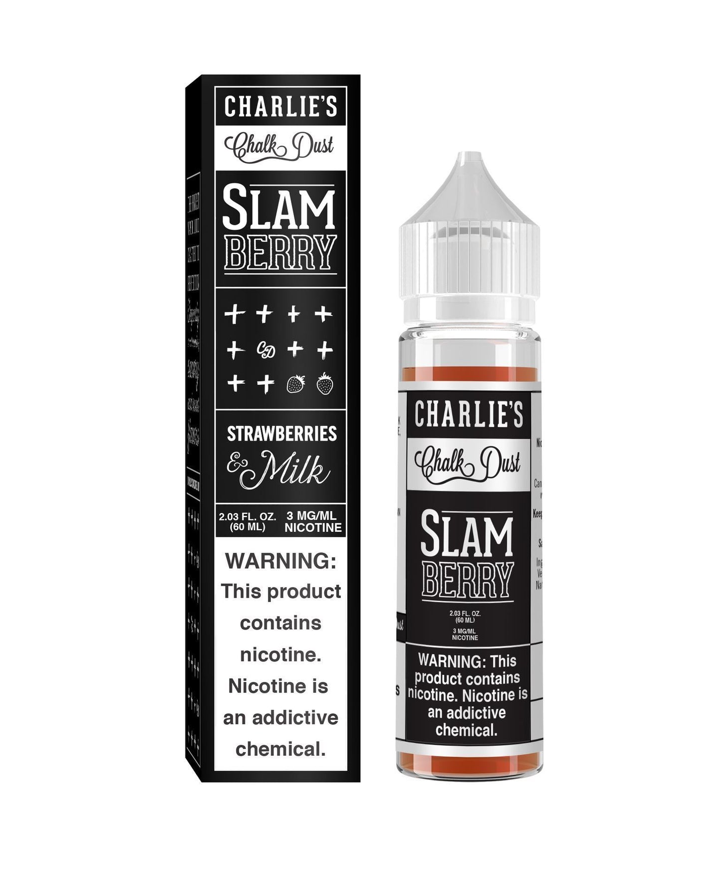 Charlie's Chalk Dust | Slam Berry 60ML eLiquid with packaging