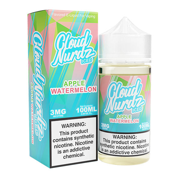 Watermelon Apple Iced by Cloud Nurdz TFN 100mL with packaging