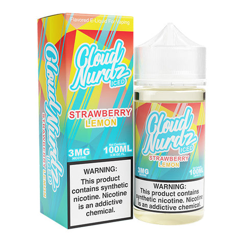 Strawberry Lemon Iced by Cloud Nurdz TFN 100mL with packaging