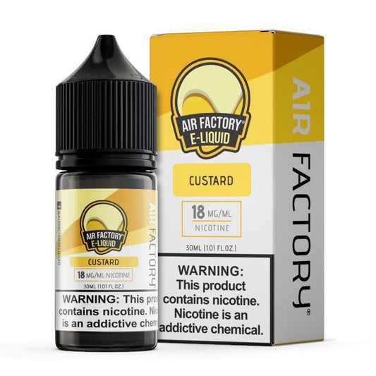 Custard by Air Factory Salt eJuice 30mL with packaging