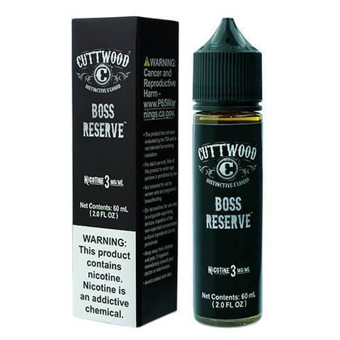 Boss Reserve by Cuttwood eJuice 60mL with Packaging