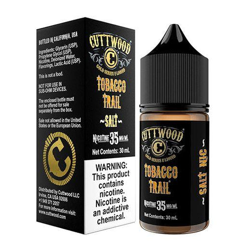 Tobacco Trail by Cuttwood Salt 30ml with packaging