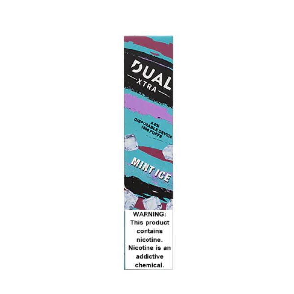 Dual Xtra Disposable | 1600 Puff Mint Ice with Packaging