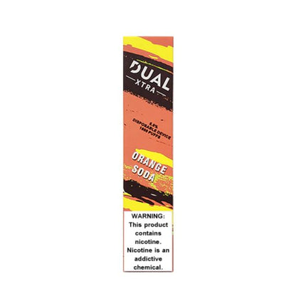 Dual Xtra Disposable | 1600 Puff Orange Soda with Packaging