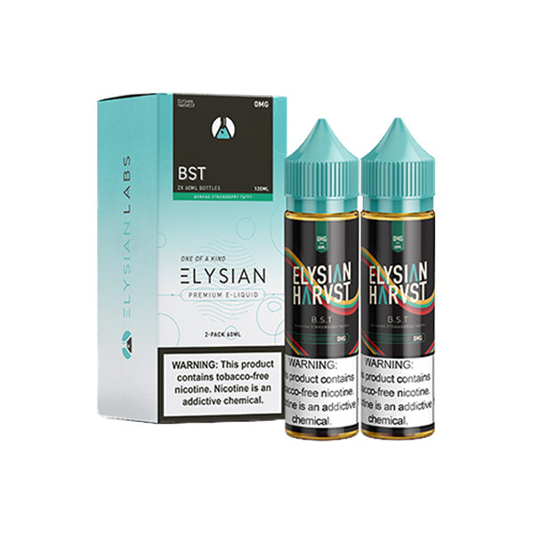 B.S.T. by Elysian Harvest 120mL Series with packaging