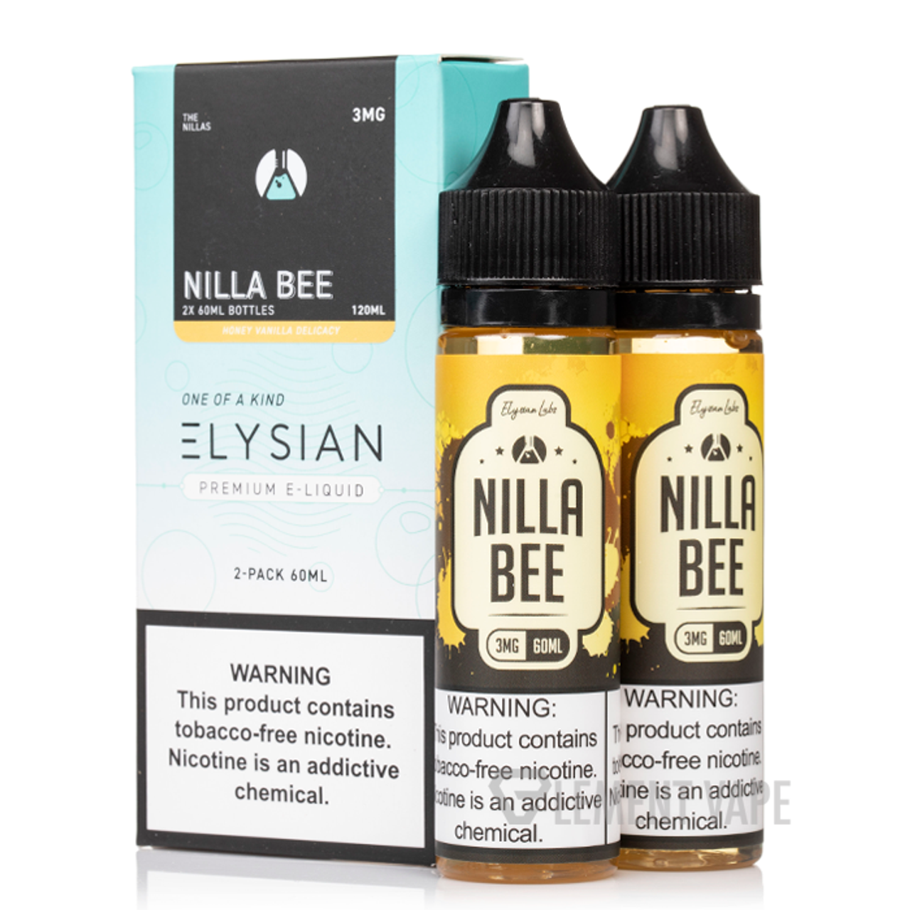 Nilla Bee by Elysian Nillas 120mL Series with packaging