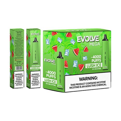 Evolve Mega Disposable | 4000 Puffs | 11mL lush ice with packaging