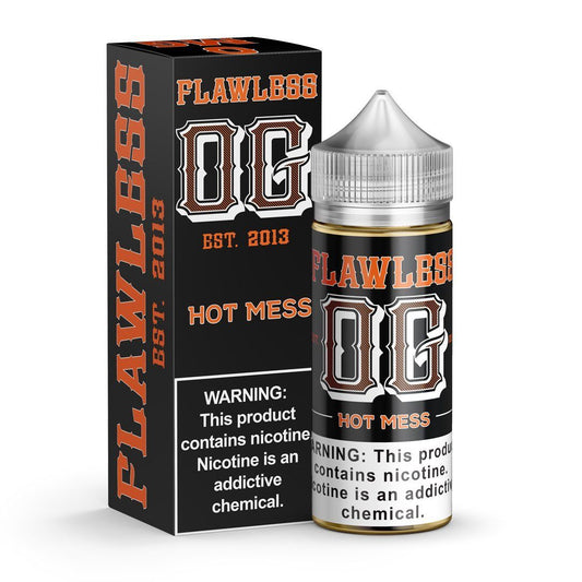 Hot Mess by Flawless OG Series E-Liquid 100mL (Freebase) with packaging