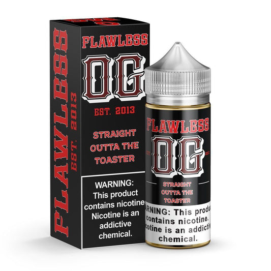 Straight Outta The Toaster by Flawless OG Series E-Liquid 100mL (Freebase)with packaging