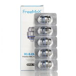 FreeMaX Maxluke 904L X Replacement Coils (5-Pack) X1 Mesh 0.15ohm 5 Pack with Packaging