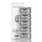 FreeMaX Maxluke 904L X Replacement Coils (5-Pack) X4 Mesh 0.15ohm 5 Pack with Packaging