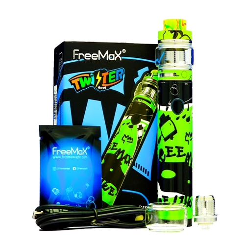 FreeMax Twister 80W Kit Graffiti Green with Packaging