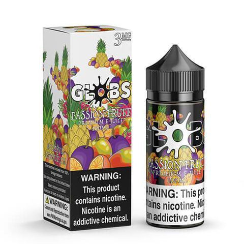 GLOBS | Passionfruit 100ML eLiquid with packaging