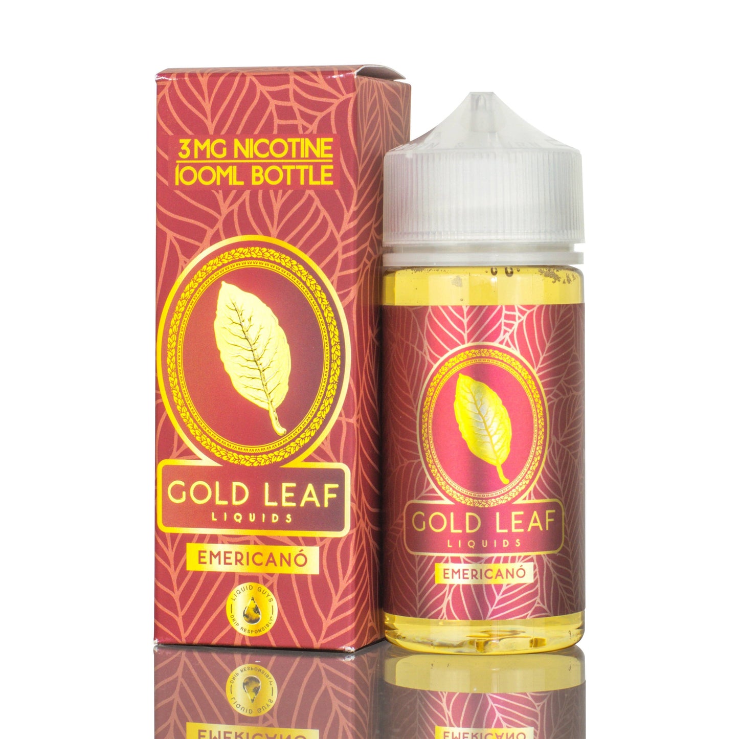 Gold Leaf Liquids | Emericano eLiquid 100mL with packaging