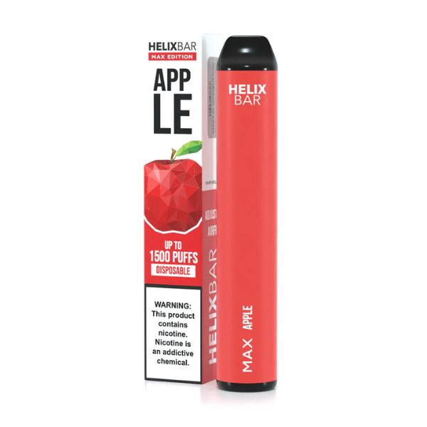 HelixBar Max Disposable | 1500 Puffs | 5.6mL Apple with Packaging