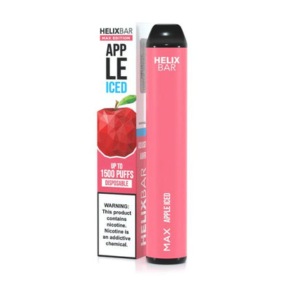 HelixBar Max Disposable | 1500 Puffs | 5.6mL Apple Ice with Packaging