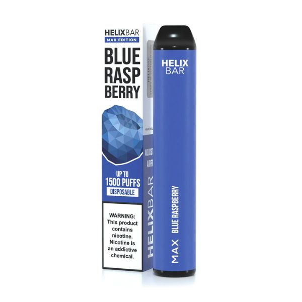 HelixBar Max Disposable | 1500 Puffs | 5.6mL Blue Raspberry with Packaging