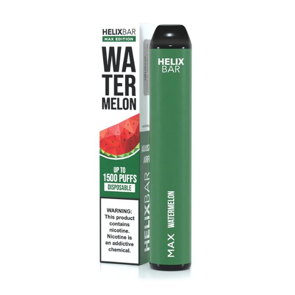 HelixBar Max Disposable | 1500 Puffs | 5.6mL Watermelon with Packaging