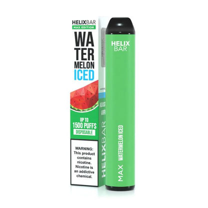 HelixBar Max Disposable | 1500 Puffs | 5.6mL Watermelon Ice with Packaging