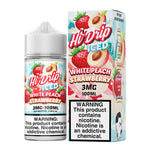 White Peach Strawberry ICED by Hi-Drip E-Juice 100ml with packaging