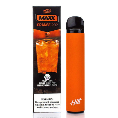 HITT MAXX V2 5% Disposable | 1800 Puffs | 6.5mL orange pop with packaging