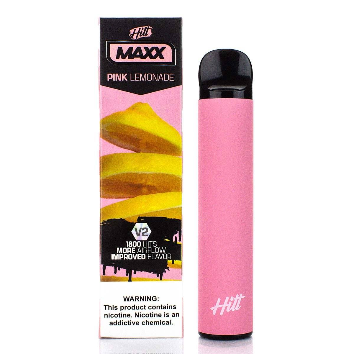 HITT MAXX V2 5% Disposable | 1800 Puffs | 6.5mL pink lemonade with packaging