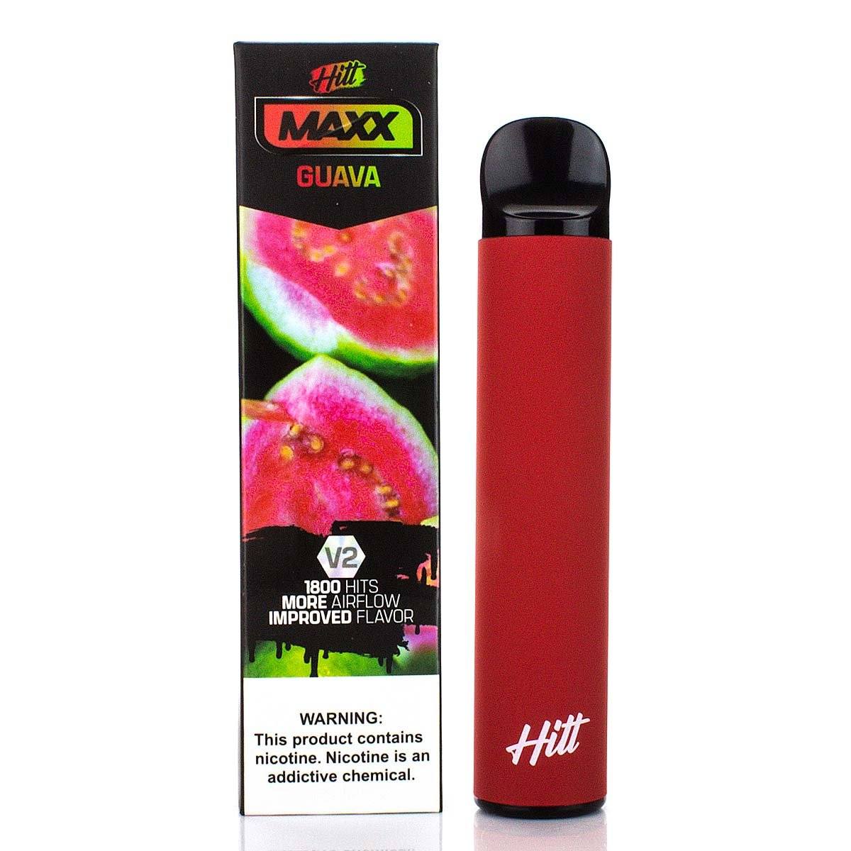 HITT MAXX V2 5% Disposable | 1800 Puffs | 6.5mL guava with packaging