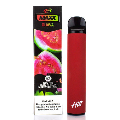 HITT MAXX V2 5% Disposable | 1800 Puffs | 6.5mL guava with packaging