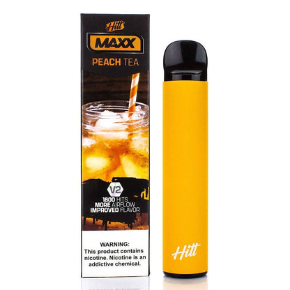 HITT MAXX V2 5% Disposable | 1800 Puffs | 6.5mL  peach tea with packaging