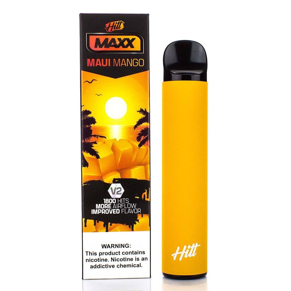 HITT MAXX V2 5% Disposable | 1800 Puffs | 6.5mL maui mango with packaging