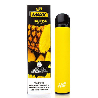 HITT MAXX V2 5% Disposable | 1800 Puffs | 6.5mL pineapple dream with packaging