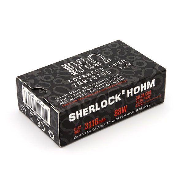 Hohm Tech Sherlock2 20700 41.3A 3116mAh | 2-Pack | with packaging