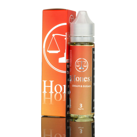 Honest | Cream & Sugar eLiquid with packaging