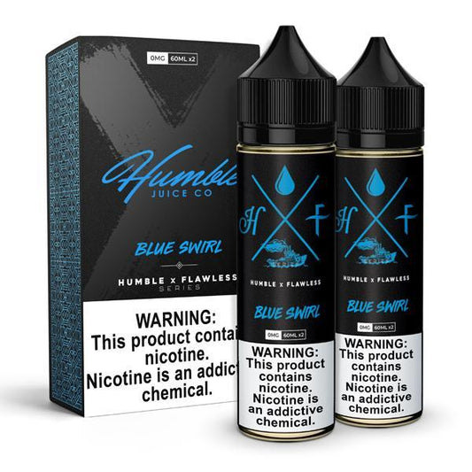 HUMBLE X Vape.com | Blue Swirl 120ML eLiquid with Packaging