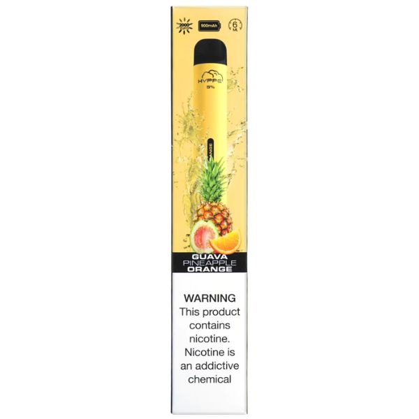 Hyppe Max Flow Disposable E-Cigs Guava Pineapple Orange with Packaging