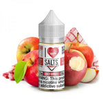 Juicy Apples Salt by Mad Hatter EJuice 30ml bottle with Background 