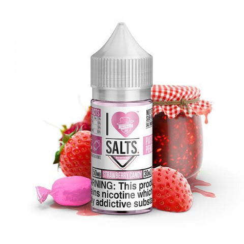 Sweet Strawberry Salt by Mad Hatter EJuice 30ml with Background 
