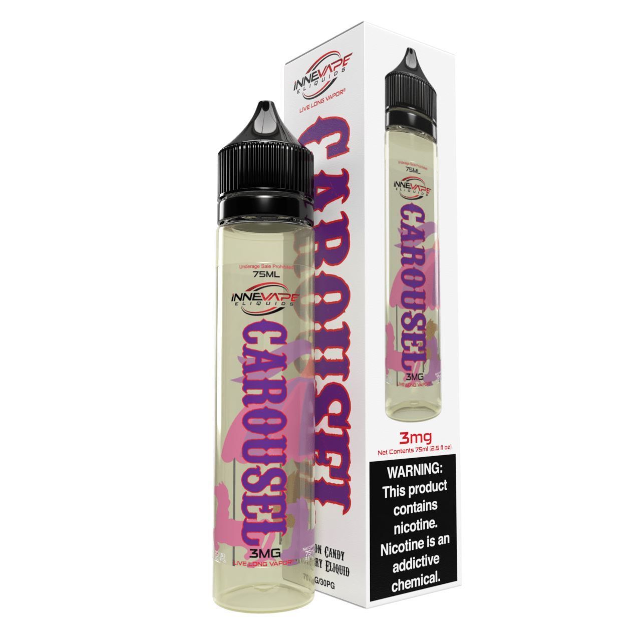 Carousel by Innevape E-Liquids 75ml with Packaging