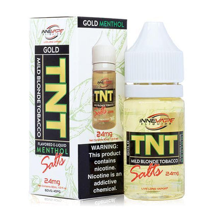 TNT Gold Menthol by Innevape Salt 30ml with Packaging