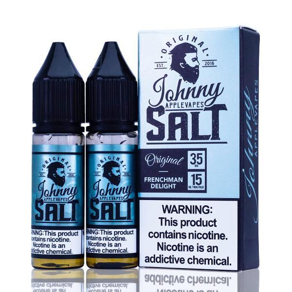 Frenchman Delight by Johnny AppleVapes Salt 30mL with packaging