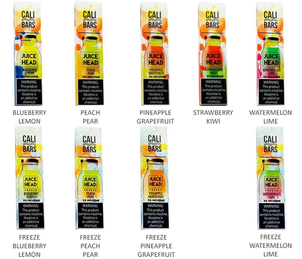 JUICEHEAD | Cali Bars Disposables (10-Pack) Group Photo