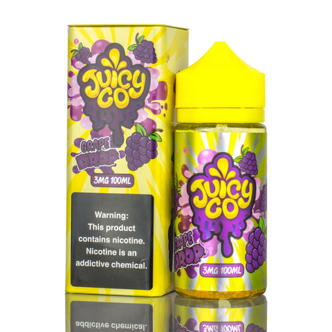 Juicy Co | Grape Drop eLiquid 100mL with packaging