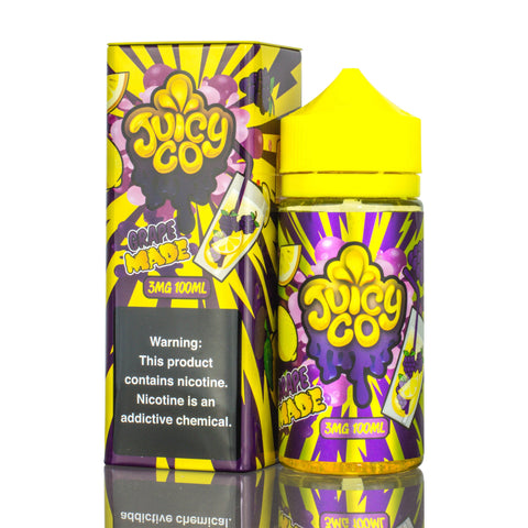 Juicy Co | Grape Made eLiquid 100mL with packaging