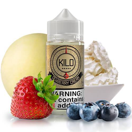 KILO ORIGINAL SERIES | Dewberry Cream 100ML eLiquid bottle with Background